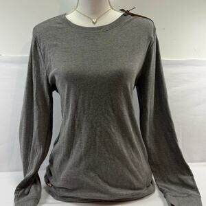 Polo by Ralph Lauren Gray Long Sleeve Crewneck Top